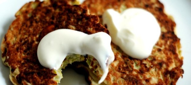 Постные оладьи из кабачков