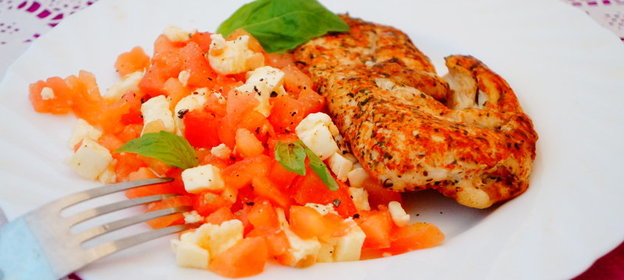 Куриная грудка по-итальянски а-ля Капрезе