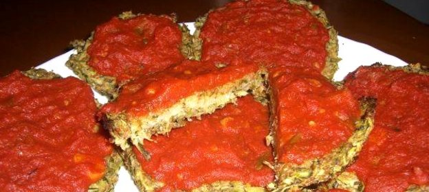 Оладьи из цукини с творожной начинкой