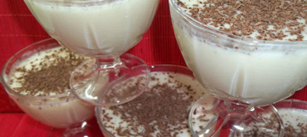 Бананово-молочное желе