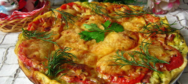 Закусочный пирог Кабачковая пицца