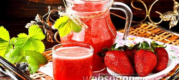 Морс из клубники