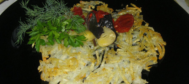 Картофельная пицца. Рёшти