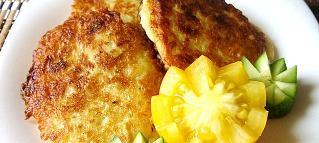 Оладьи из кабачков с фаршем