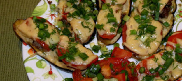 Мини-пицца с баклажанами вместо теста