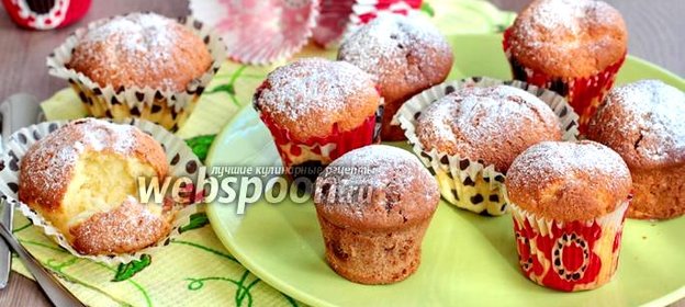 Творожные кексы в формочках