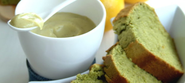 Кекс и курд с зеленым чаем матча ( matcha )