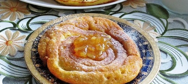 Апельсиновые оладьи без яиц