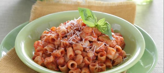 Паста с фасолью и индейкой