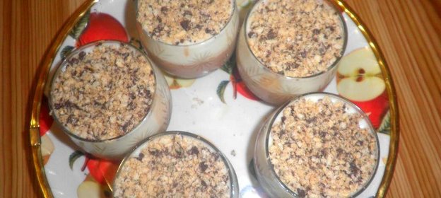 Йогуртово-шоколадное желе