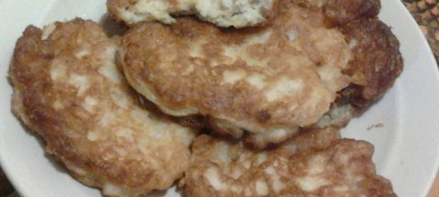 Куриные оладьи с сыром на кефире