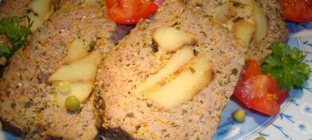 Мясной хлеб с картофельной начинкой