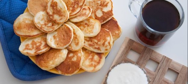 Оладьи на кефире с яйцом и сыром