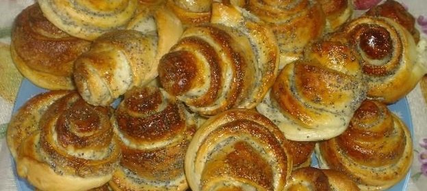 Булочки Розочки с маком