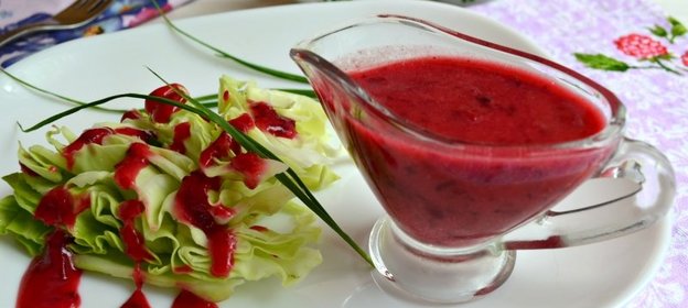 Клюквенный соус с медом и горчицей