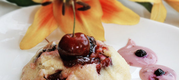 Десерт с черешней в микроволновке! Быстро и Очень вкусно!