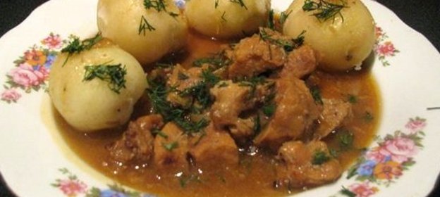 Тушеное вымя