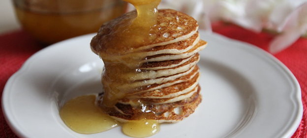 Оладьи из хлопьев 5 злаков с медом