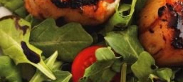 Морские гребешки, жаренные на гриле