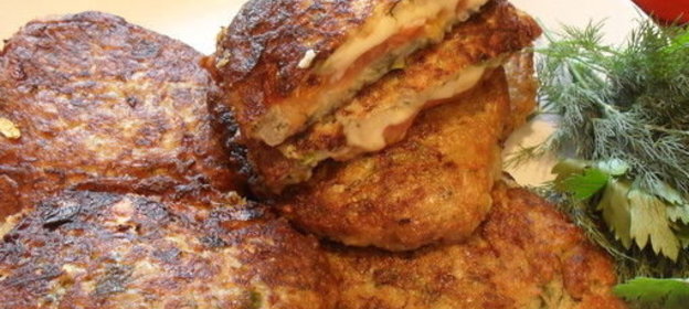 Оладьи из кабачков с секретом