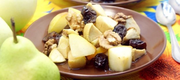 Фрукты запеченные в медовом сиропе