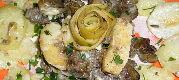 Деревенская запеканка В яблочко