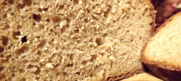 Хлеб из цельнозерновой муки без дрожжей