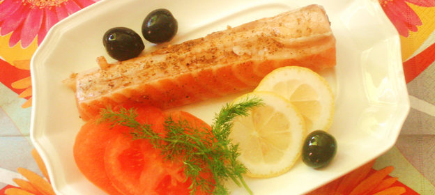 лосось,маринованный в апельсиновом сиропе