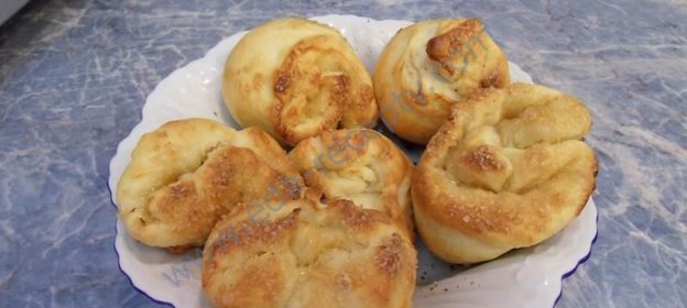 Сладкие булочки из теста на молоке