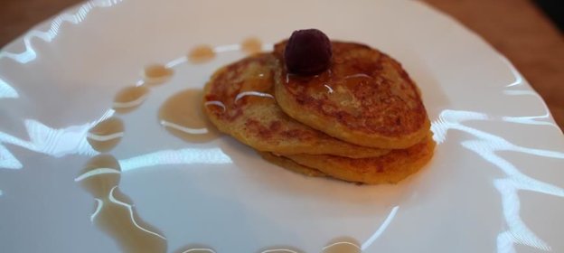 Тыквенно-яблочные оладьи