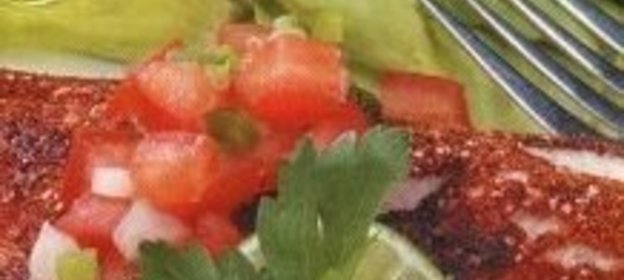 Лосось, приготовленный на гриле