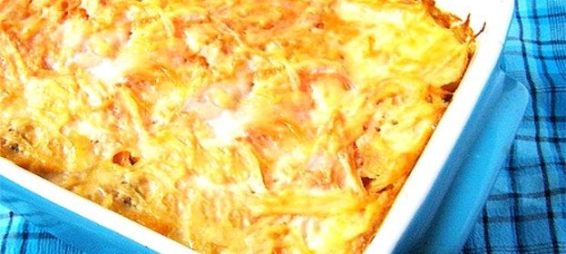 Капустная запеканка с яйцом