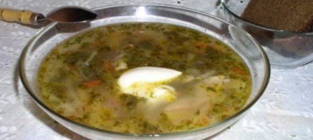 Щи со щавелем