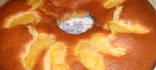 Персиковый кекс