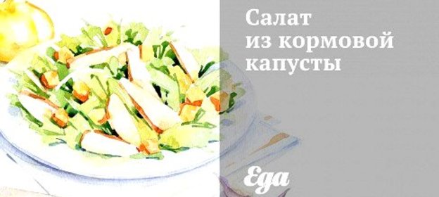 Салат из кормовой капусты