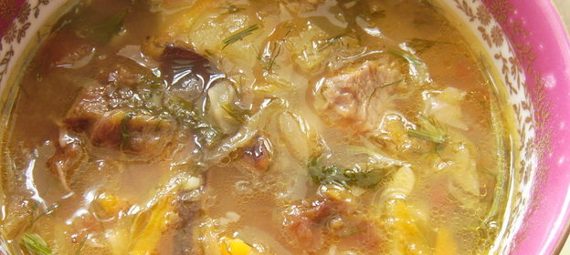 Щи с добавлением чернослива