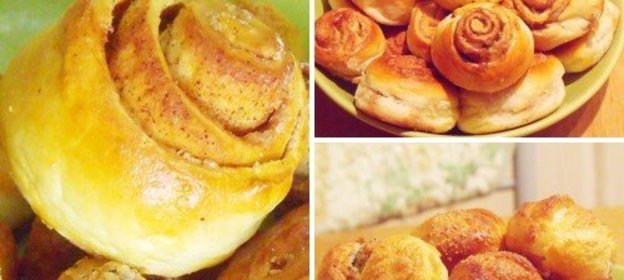 Сдобные булочки с корицей по рецепту моей бабушки