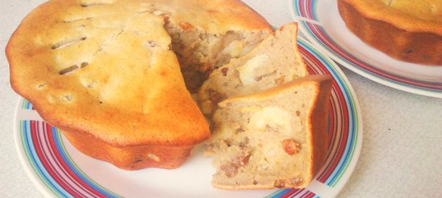 Пряный банановый хлеб с изюмом