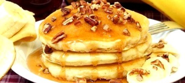 Банановые оладьи с овсяной мукой