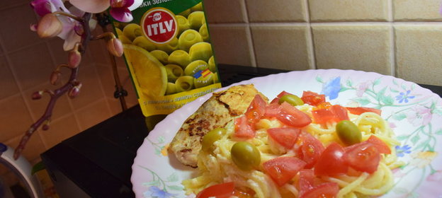 Спагетти в сливочном соусе