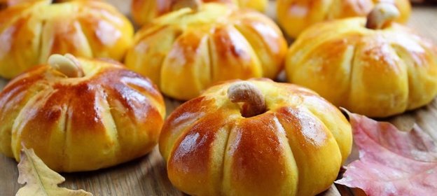 Дрожжевые булочки тыковки