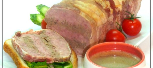 Самый простой мясной хлебец с куриной печенью, как альтернатива колбасе к завтраку