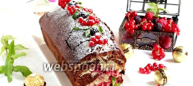 Шоколадно-смородиновый кекс