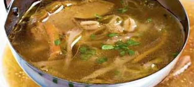 Грибные щи с перловой крупой