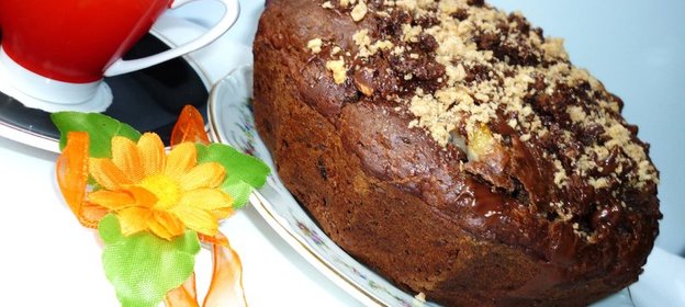 Шоколадный кекс-пирог для лентяйки Гости на пороге (один из вариантов,без яиц!!!)