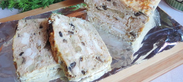 Куриный хлебец с шампиньонами