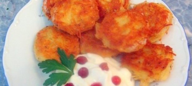 Оладьи из вермишели с сыром