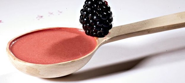 Белый русский соус-капучино с ежевикой