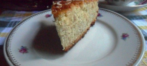 Банановый кекс с медовой заливкой