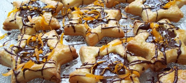 Апельсиновое печенье с шоколадом